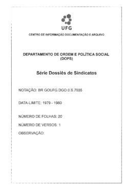 Sindicato dos Técnicos de Administração do Estado De Goiás - GO