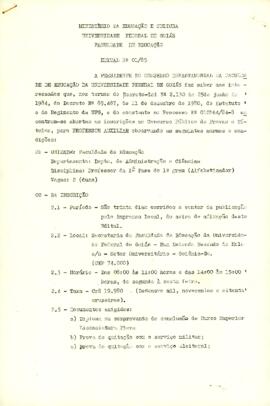 Edital - Professor Auxiliar