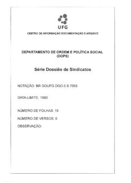 Sindicato das Indústrias de Alimentação do Estado de Goiás - GO
