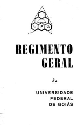 Regimento Geral da UFG de 1972