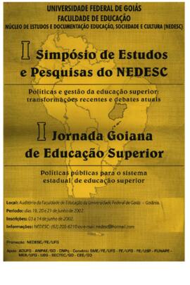 Evento (I Simpósio de Estudos e Pesquisas do NEDESC)