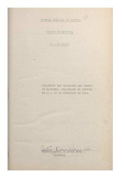 Relatório Exames de Madureza - Realizados no período de 13 a 17 de Fevereiro de 1970
