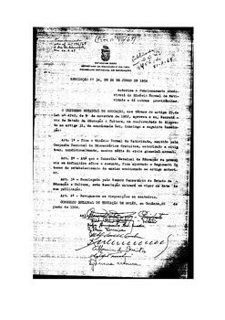 Resolução n. 34 de 16 de mar. de 1964 : Autoriza o funcionamento condicional do Ginásio Normal de...