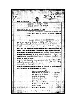 Resolução n. 178 de 08 de set. de 1967 : Autoriza o funcionamento condicional do Colégio Estadual...
