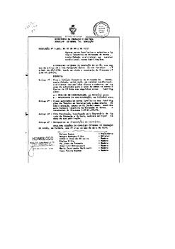 Resolução n. 1465 de 07 de maio de 1976 : Aprova novos Currículos e autoriza o Colégio Tocantins ...