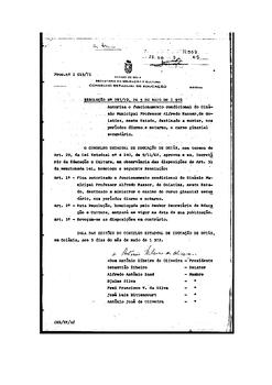 Resolução n. 783 : Autoriza o funcionamento condicional do Ginásio Municipal Professor Alfredo Na...
