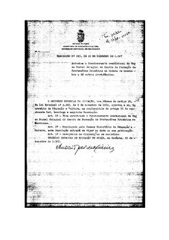 Resolução n. 215 de 22 de dez. de 1967 : Autoriza o funcionamento condicional do Curso Normal Col...