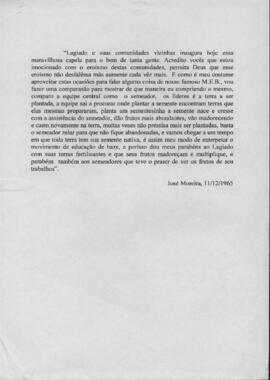Carta - José Moreira.