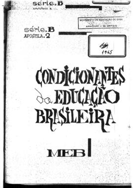 Condicionantes da Educação Brasileira - MEB / Série B - Apostila 2.
