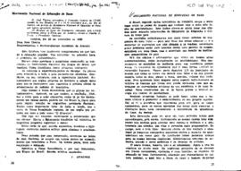 Movimento Nacional de Educação de Base: carta resposta do Presidente Jânio Quadros a Dom José Táv...