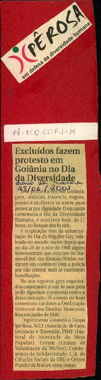 Protesto em Goiânia no dia da diversidade