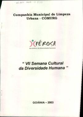 Apresentação do projeto 7° semana cultural da diversidade humana para a COMURG.