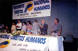 Mesa de palestrantes do XII encontro nacional de movimento direitos humanos